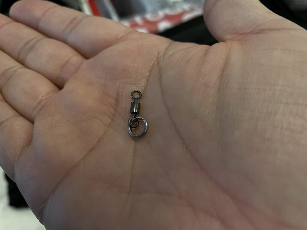 スプリットリングと繋いだサルカン