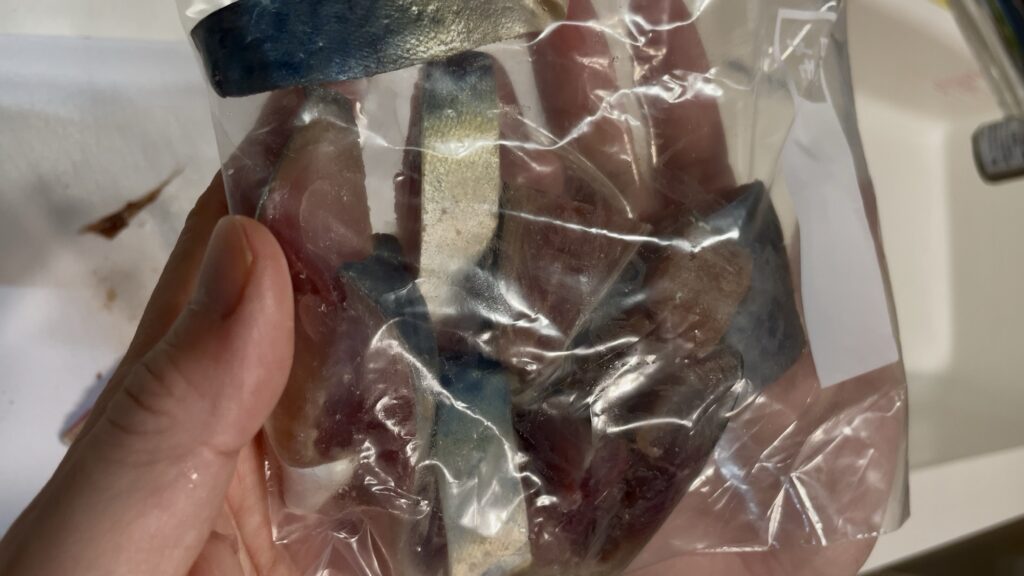 サバの切り身を保存